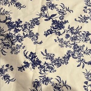 Mott50 Navy and Cream Floral Print Scarf